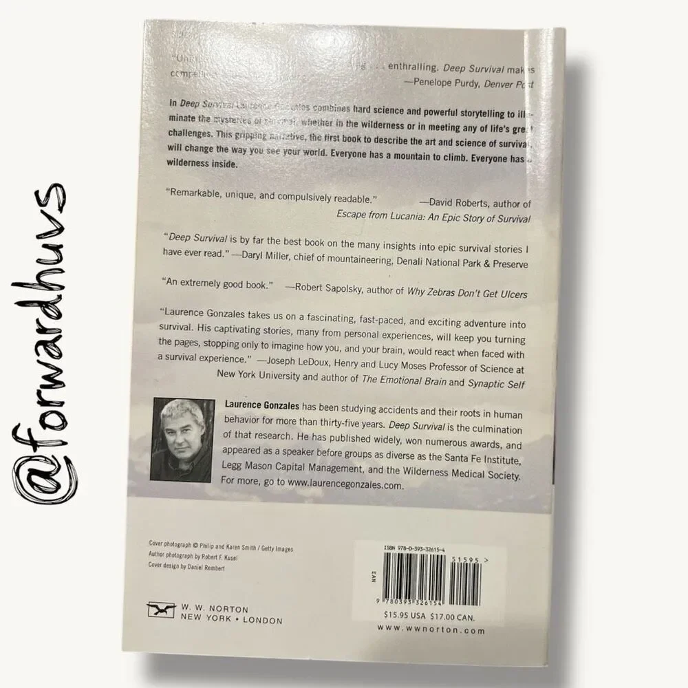 Deep Survival Laurence Gonzales 2004 Paperback
